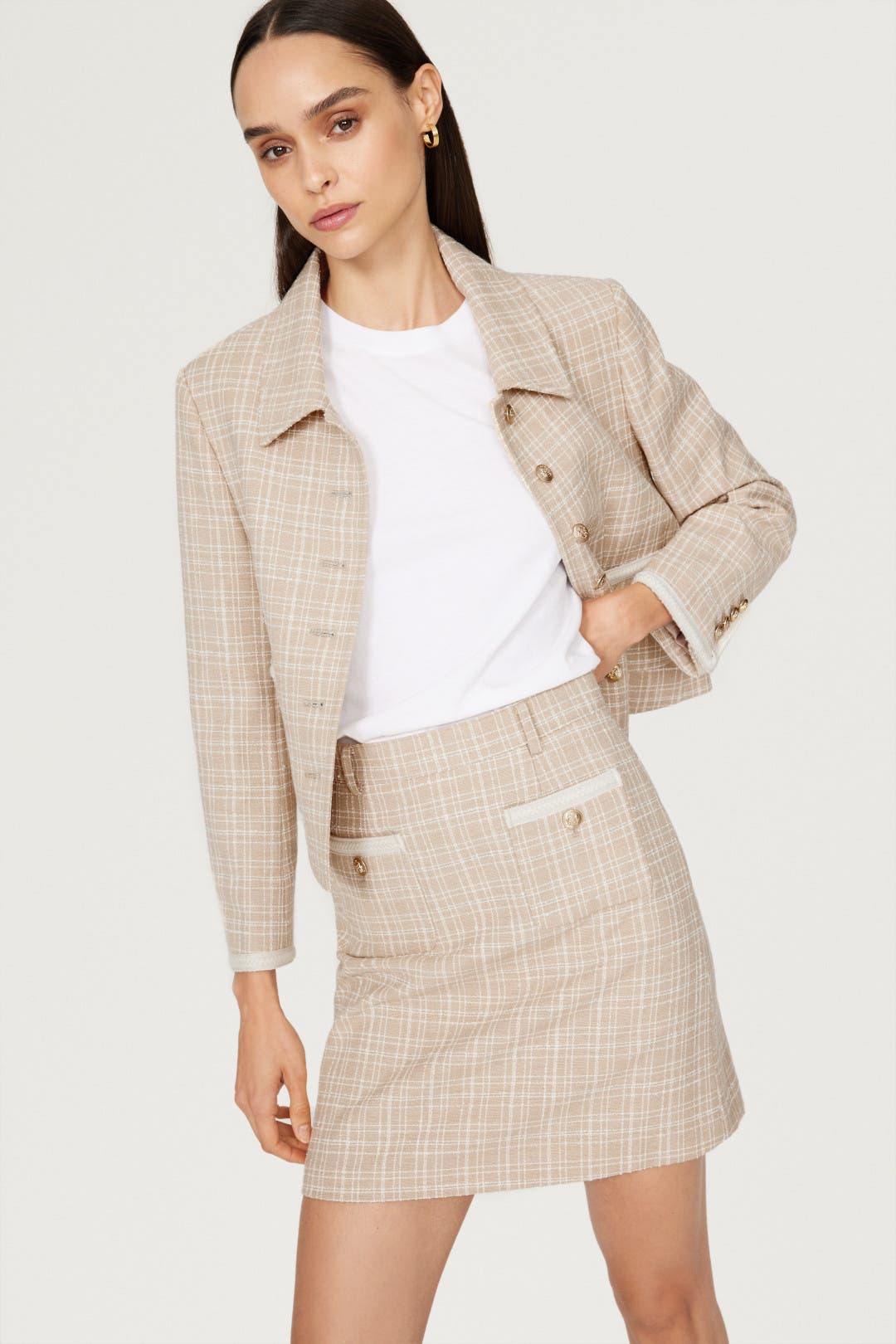 Classic Tweed Skirt by DUNST | Rent the Runway