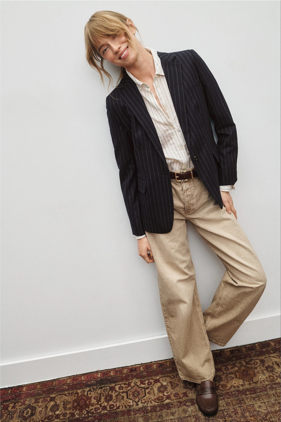 Pinstripe Structured Blazer by Lauren Ralph Lauren 3