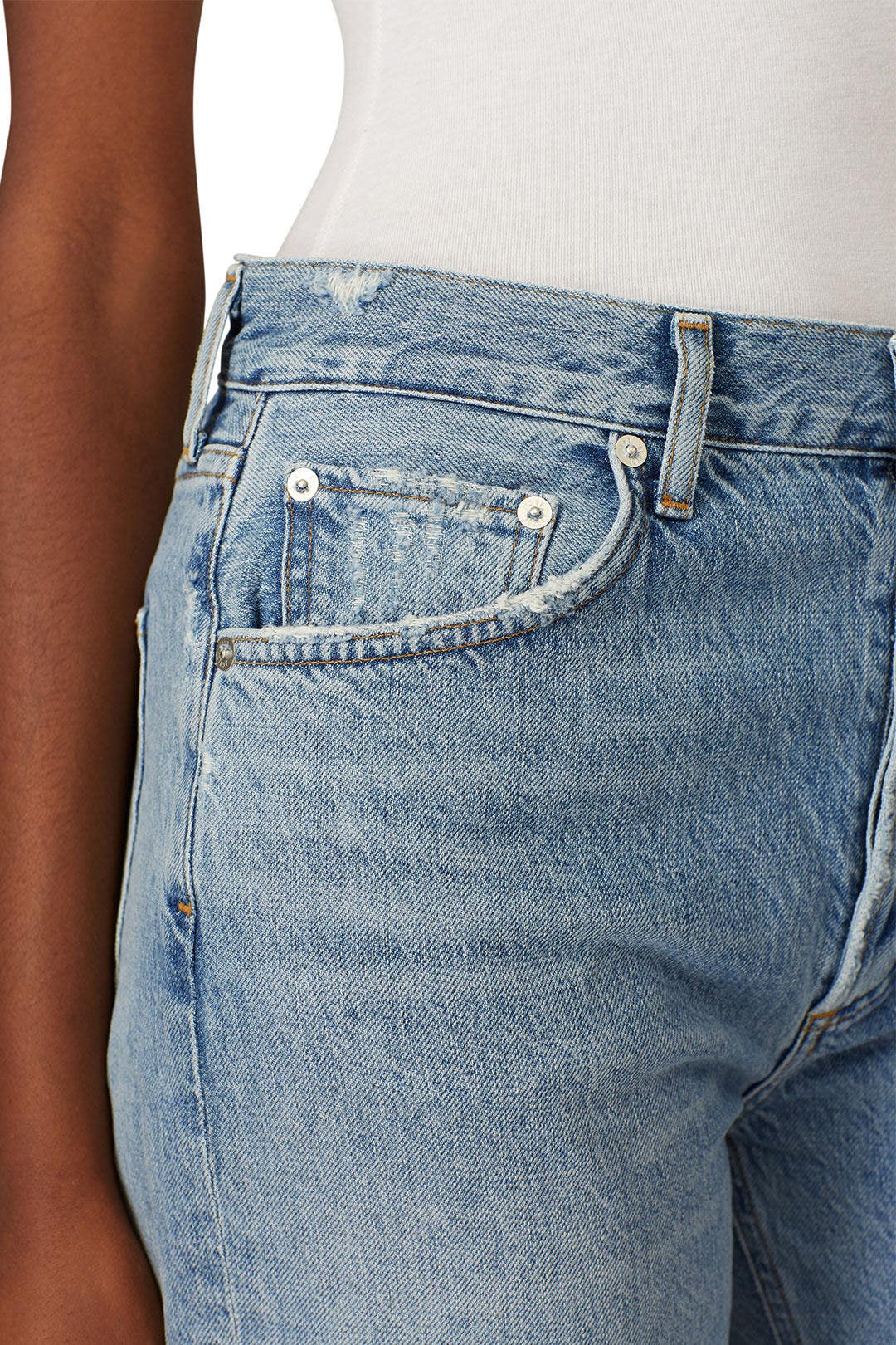 Cropped Rigid High Rise Riley Jeans by AGOLDE 3