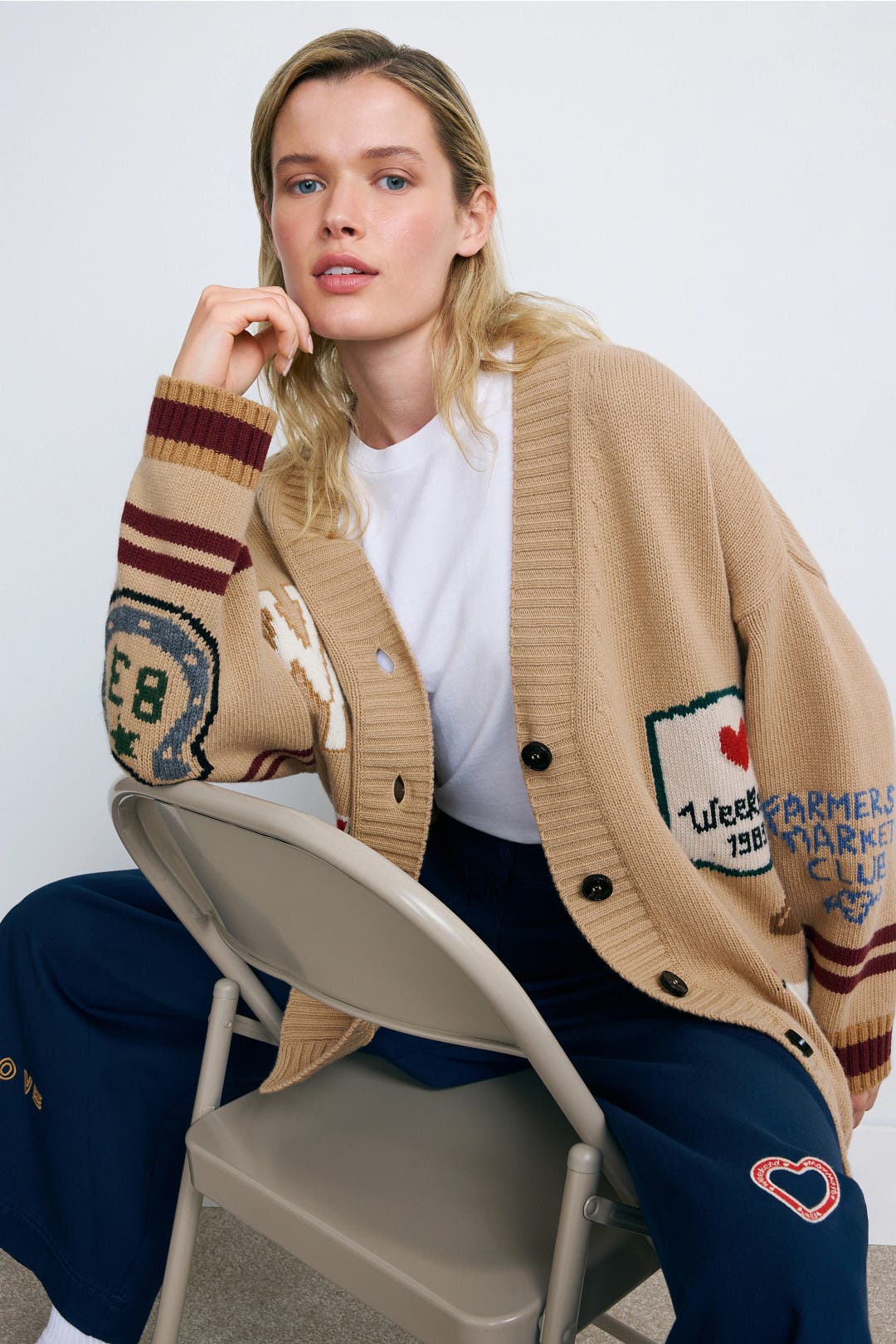 Belgio Embroidered Oversized Cardigan by Weekend Max Mara | Rent