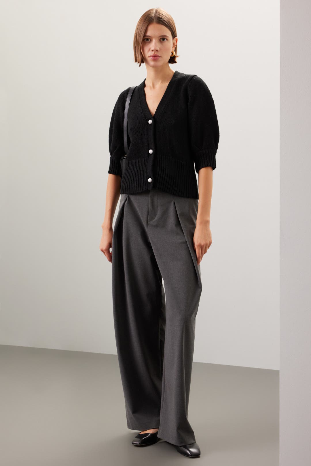 Short Puff Sleeve Cardigan by Adam Lippes x RTR | Rent the