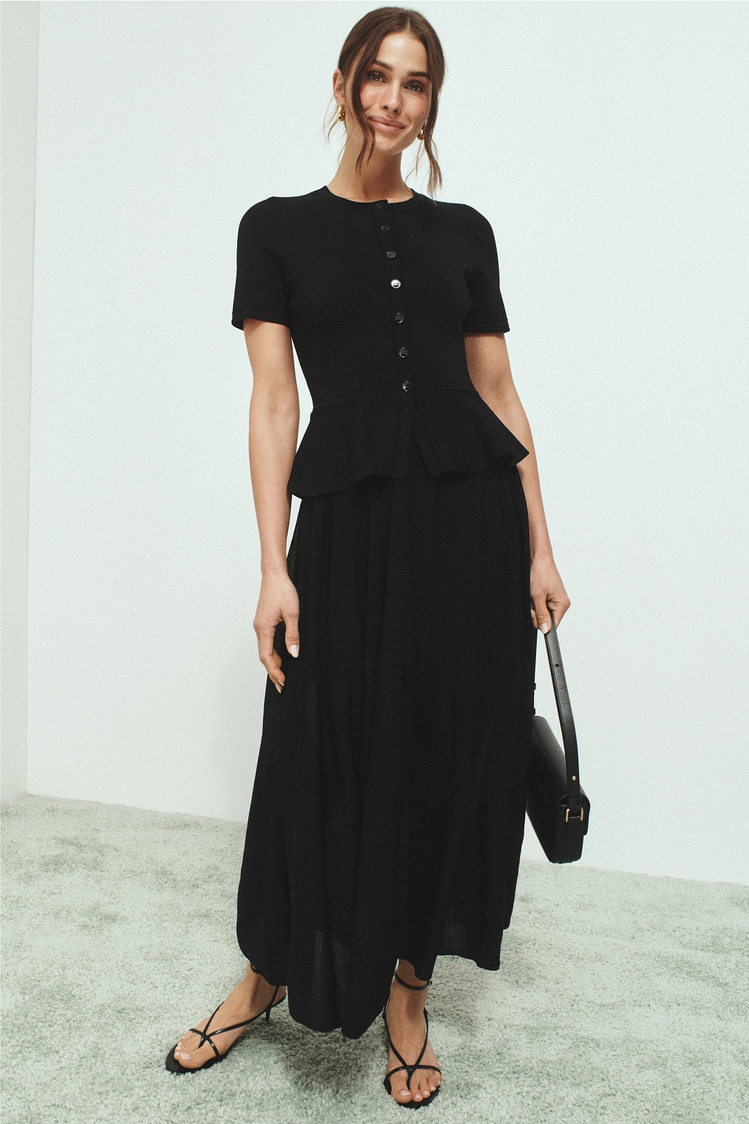 Judith Peplum Maxi Dress by Sandro 3