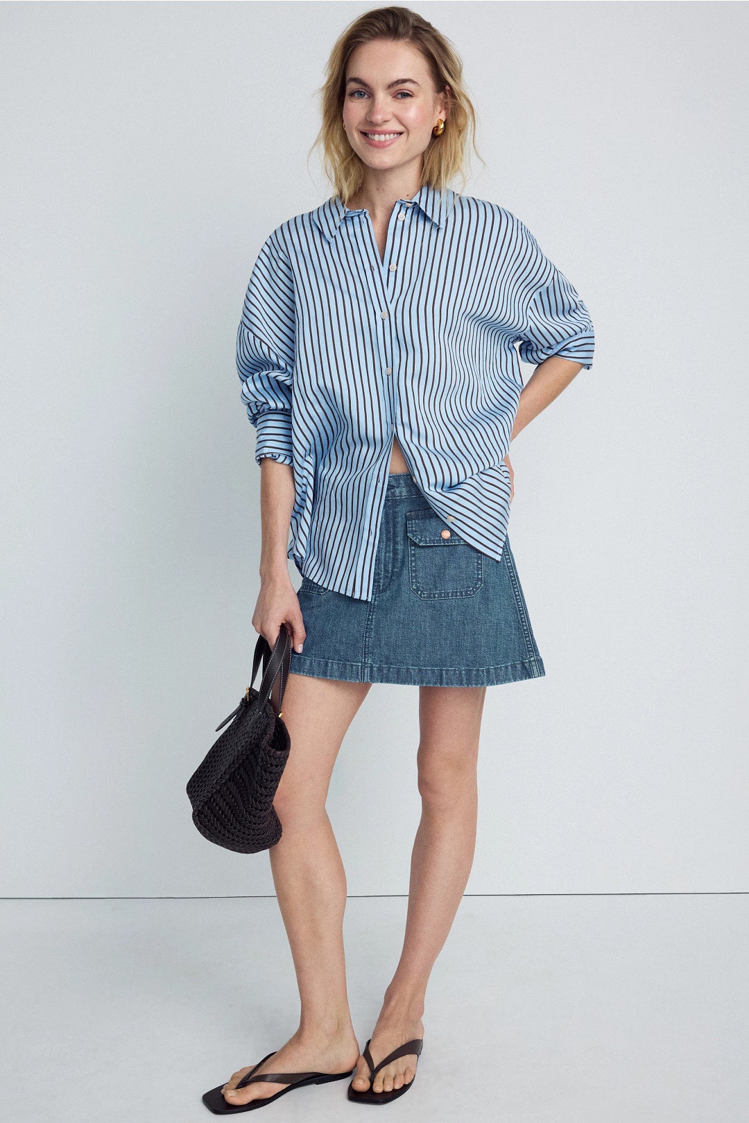 Aline Denim Mini Skirt by WRANGLER 3