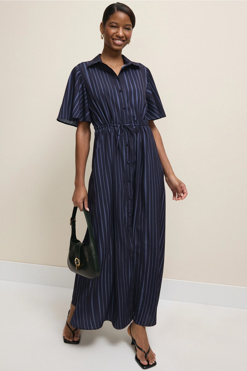 knee length dresses for ladies Navy Joan Maxi Dress main image 1