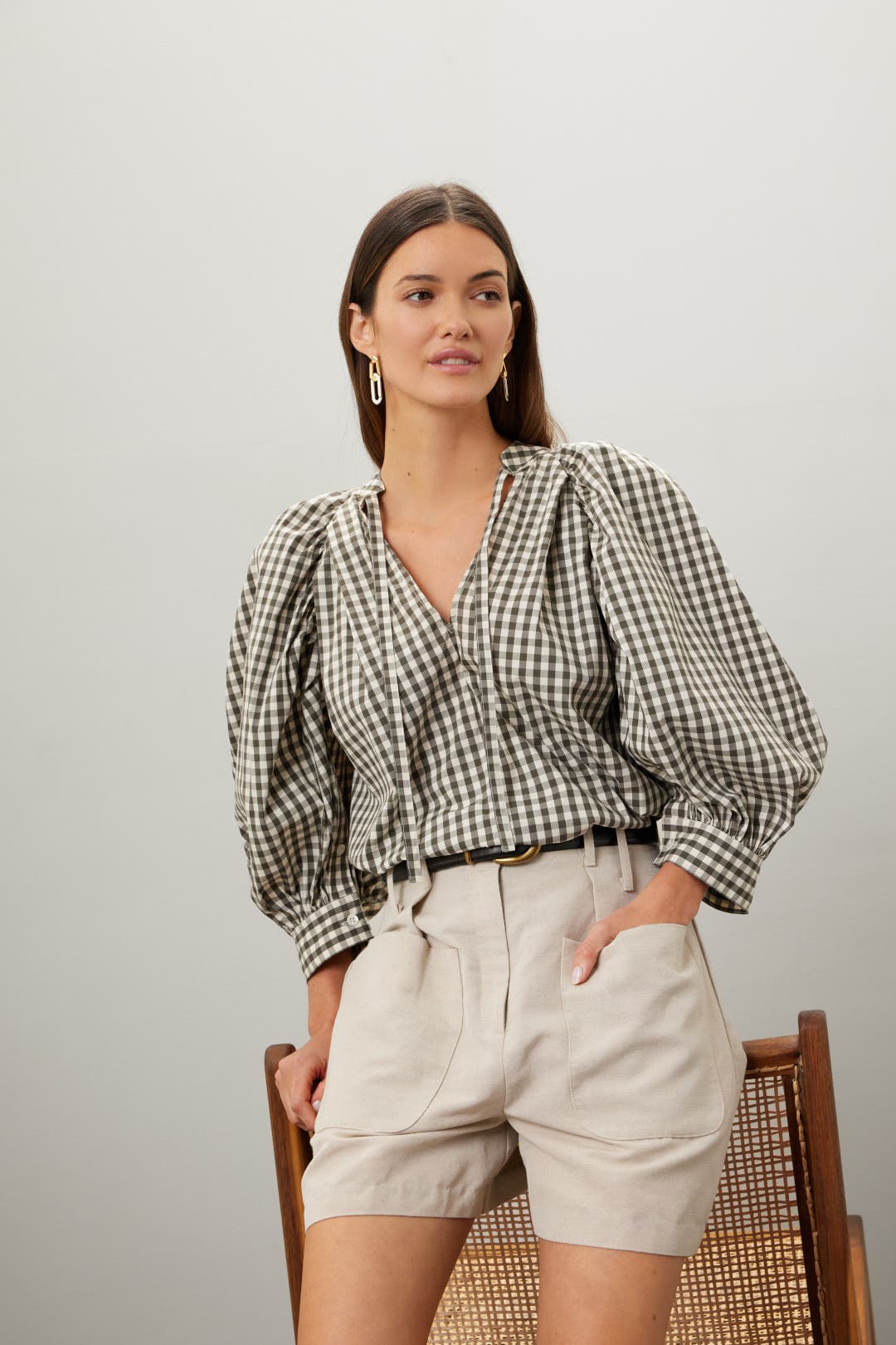 Puff Sleeve Tie Front Top by 3.1 Phillip Lim | Rent the Runway