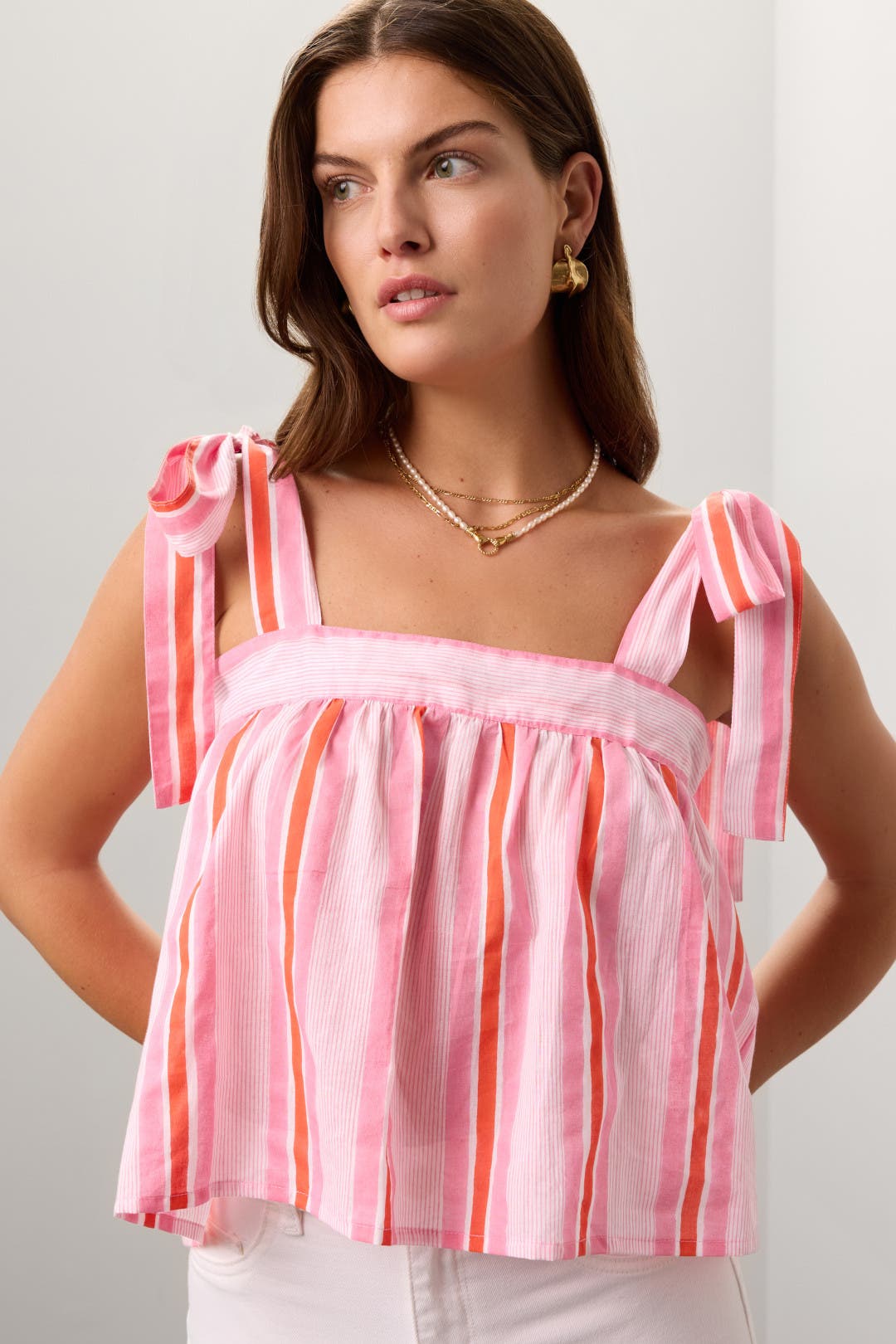 【新品・タグ付き】SZ Blockprints SARONG GINGHAM Small-tote-in-Hot-Pink-Gingham