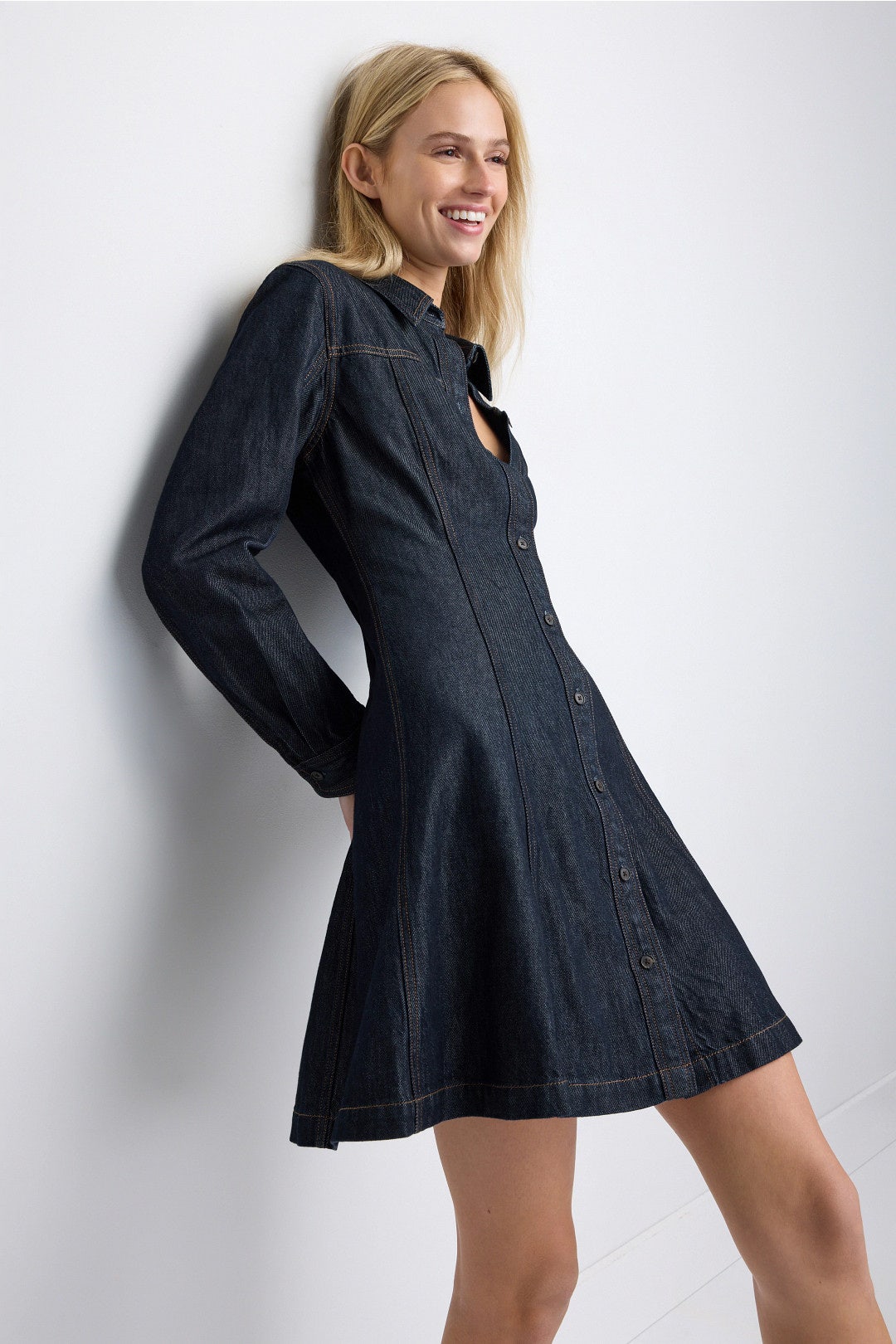 Seamed Denim Mini Dress by Madewell 3