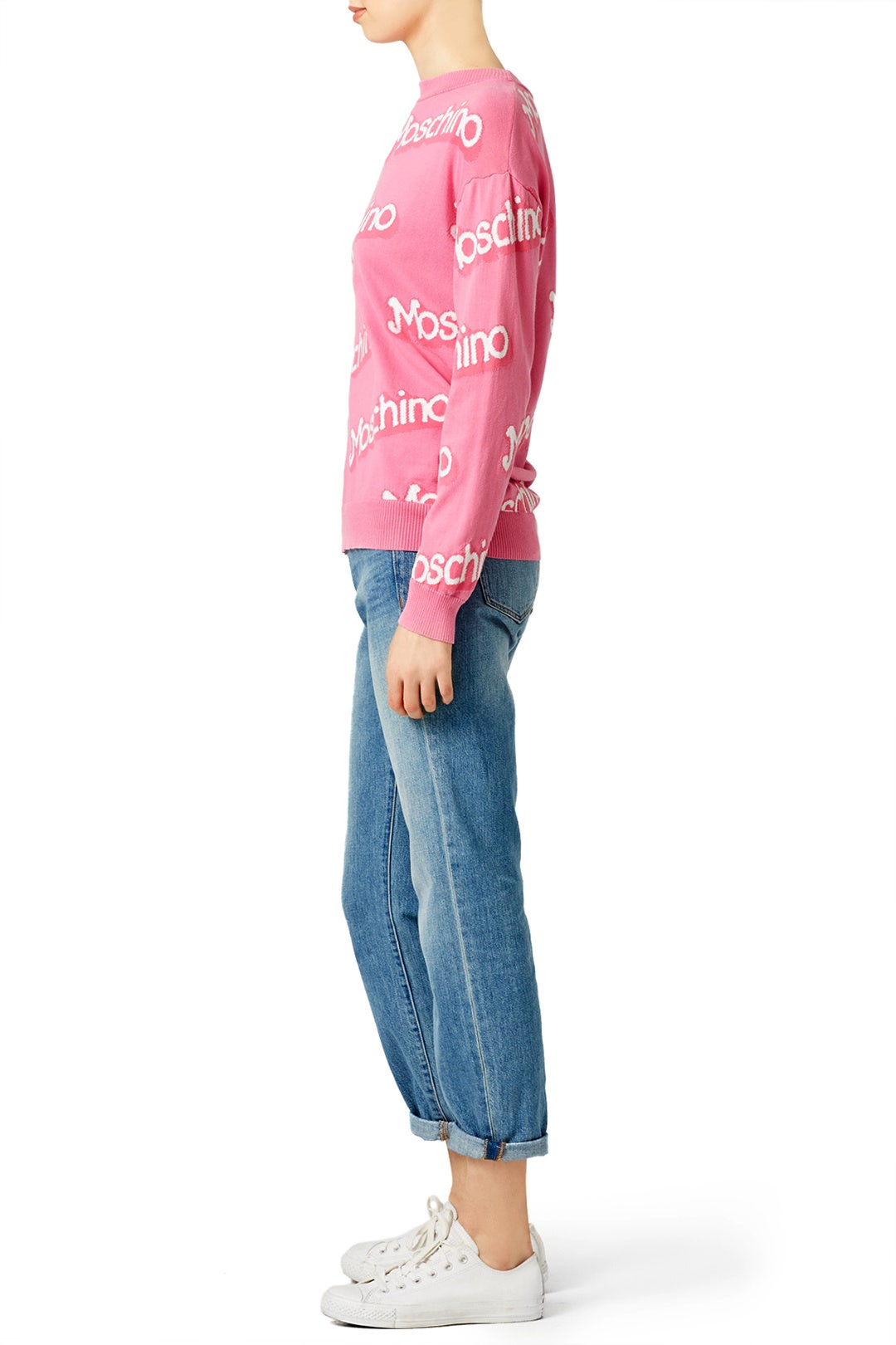 Think Pink Sweater by Moschino 3