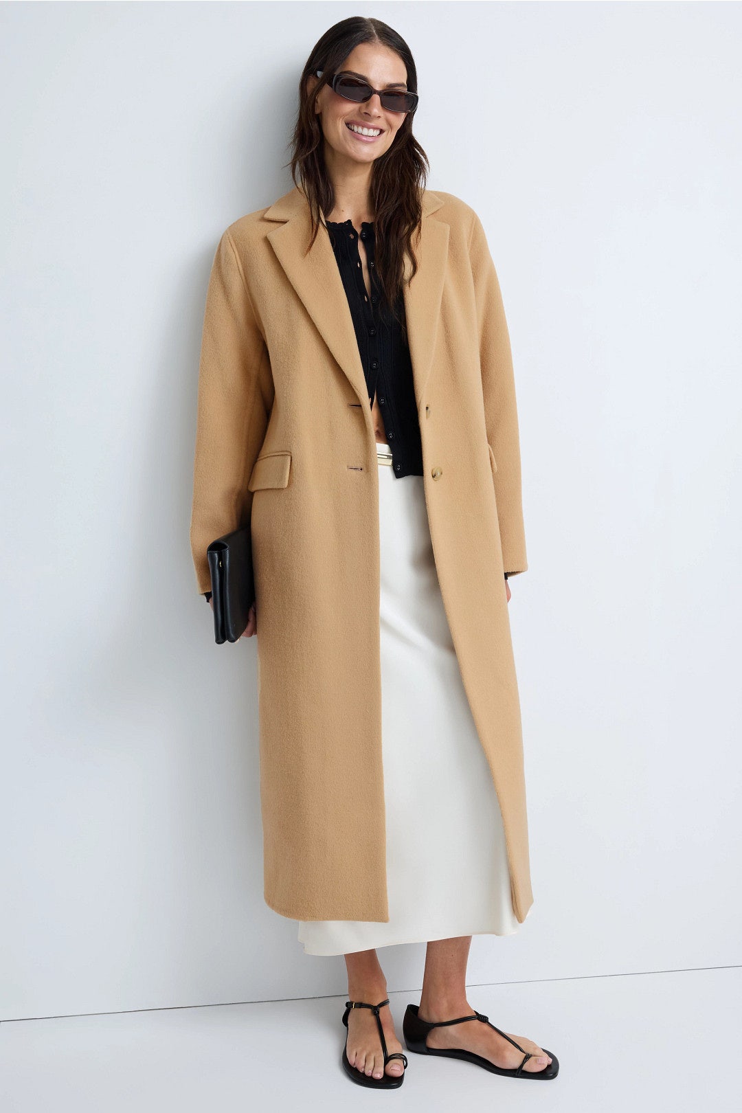 Single Breasted Classic Coat by VINCE. 3