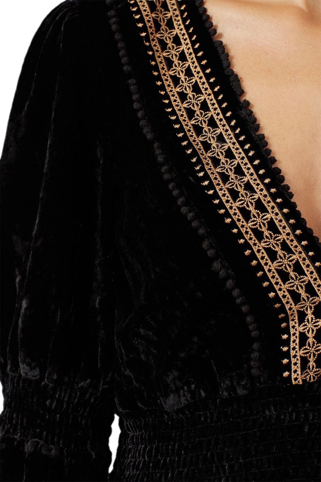 Black Velvet Smock Dress by RAHI 3