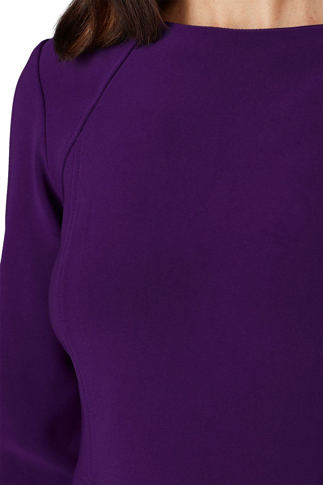 Purple Three Quarter Sleeve Dress by Lauren Ralph Lauren 3