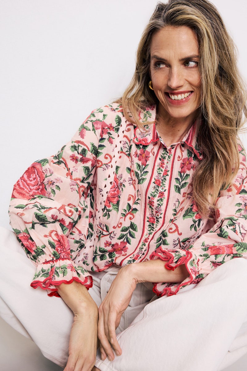 Flower Tapestry Pink Shirt by FARM Rio - Photo 3