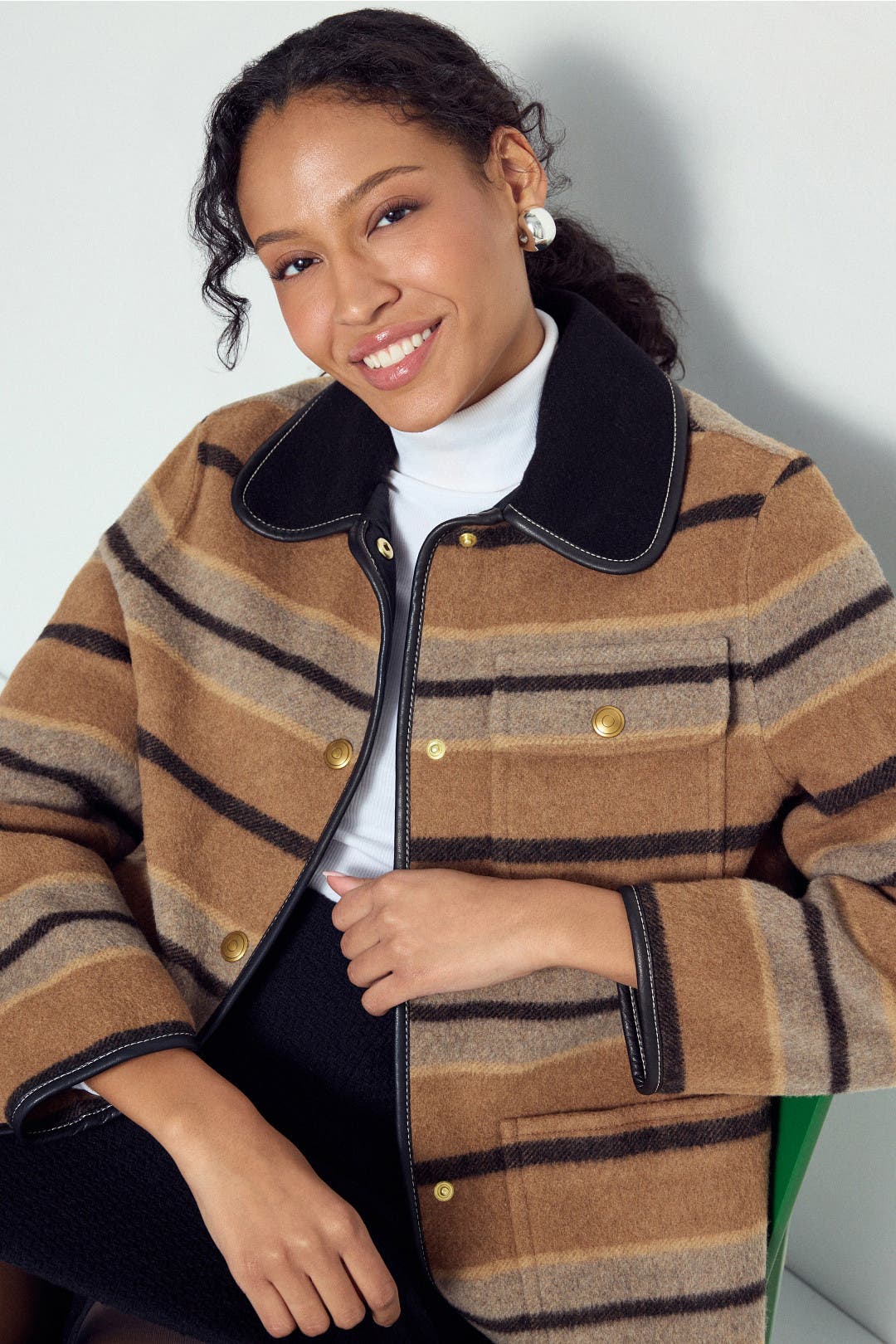 Striped Barn Jacket by Madewell | Rent the Runway