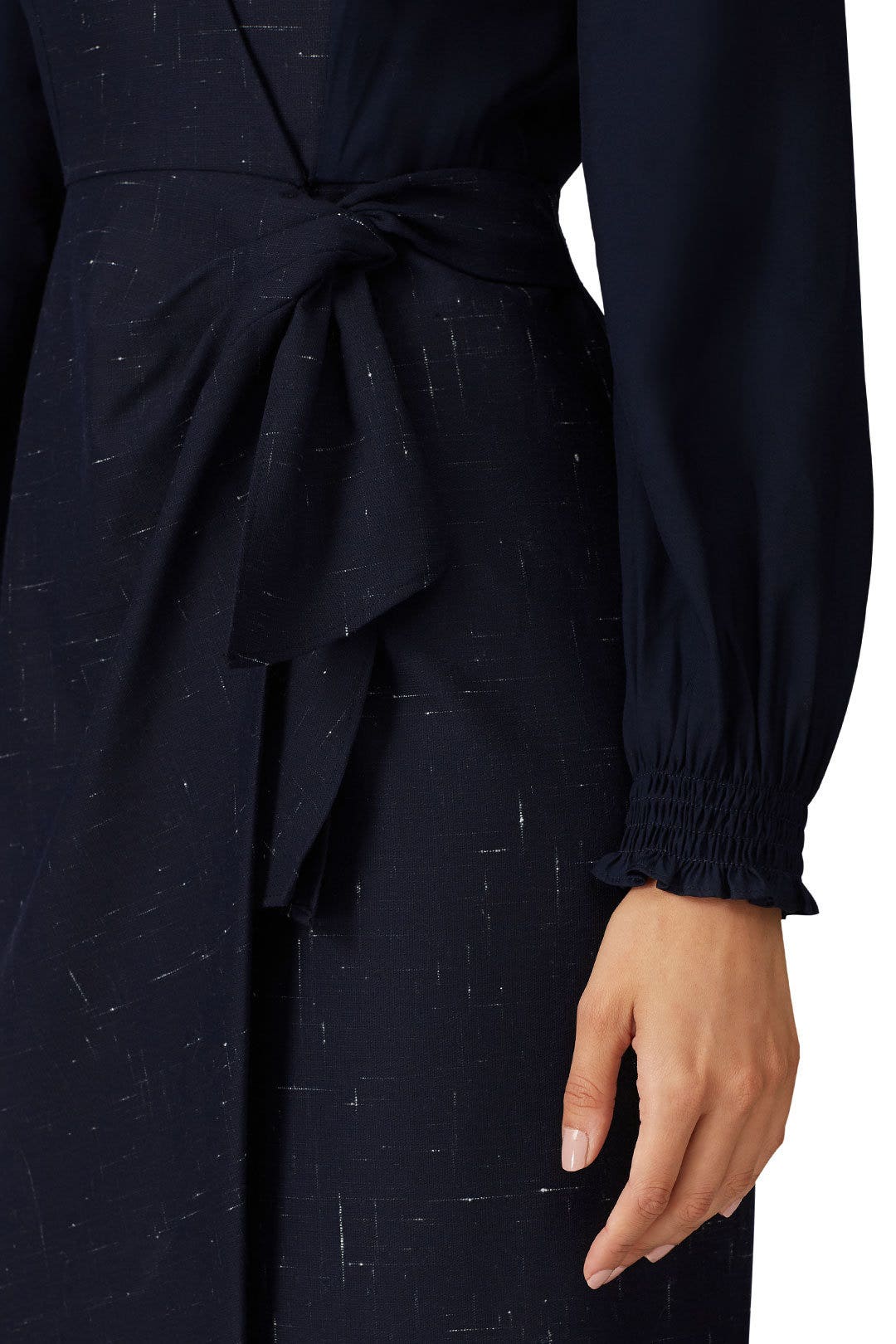 Navy Cross Hatch Dress by Rebecca Taylor NYC 3