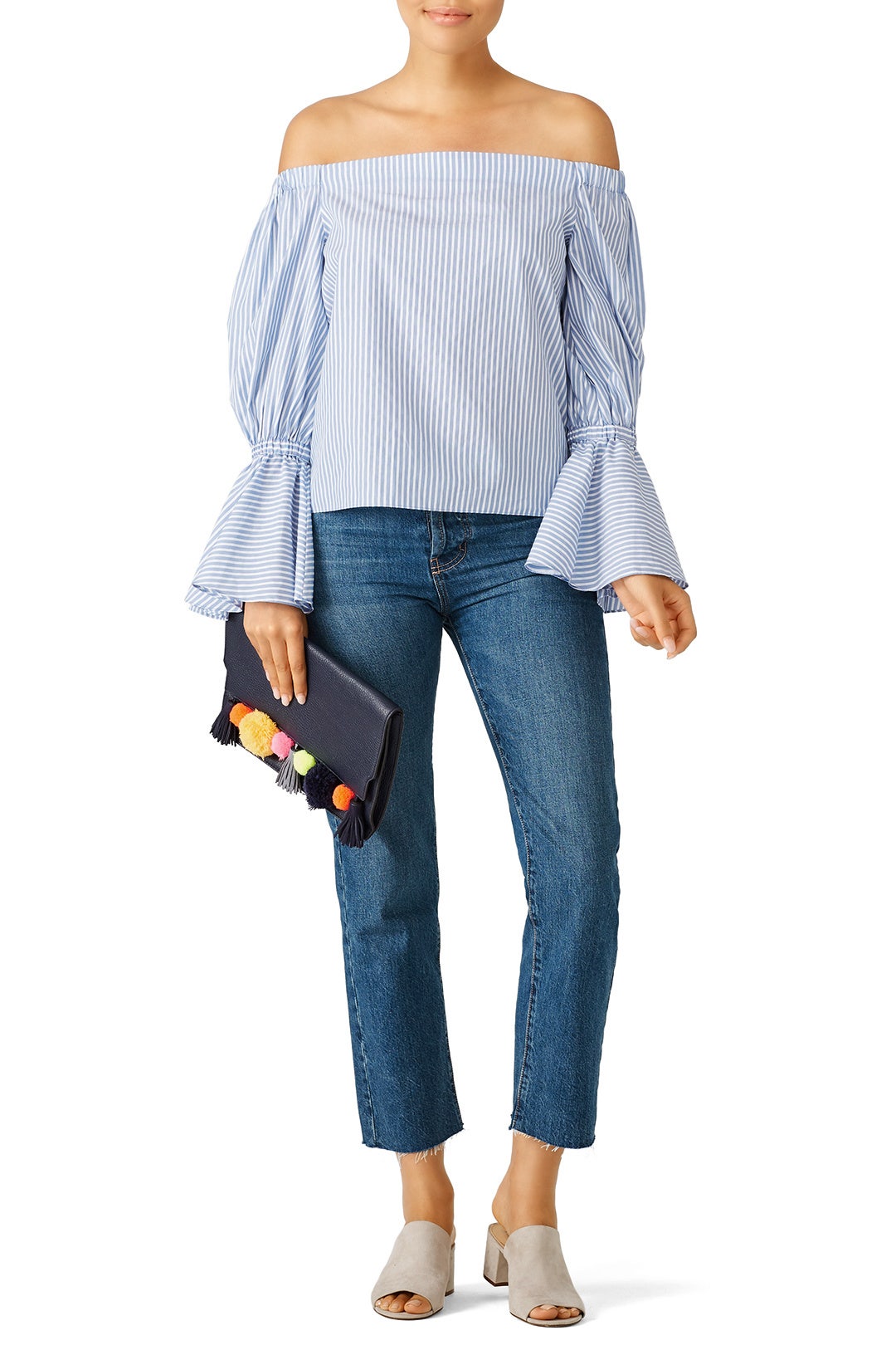 Blue Striped Juniper Top by Alexis 3