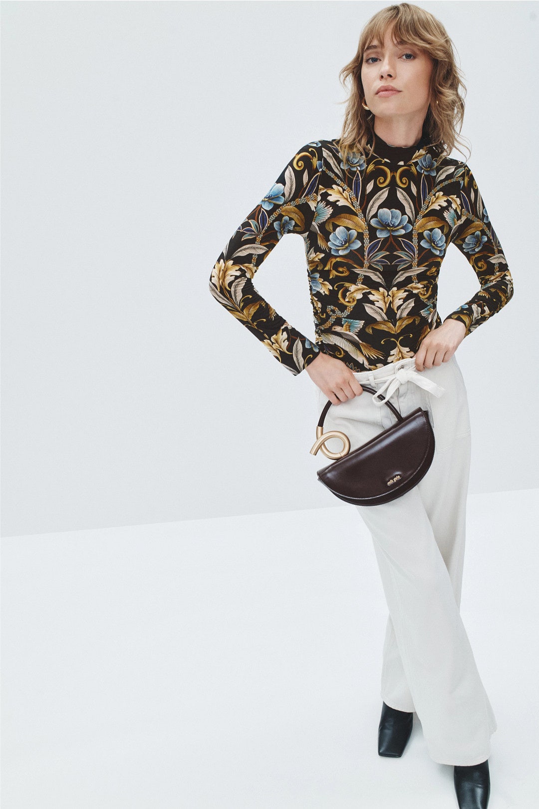 Snake Garden Jersey Blouse by FARM Rio 3