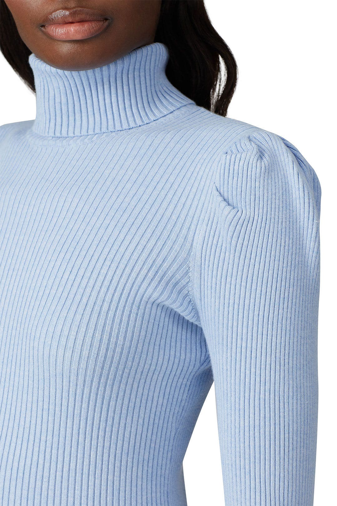 Blue Puff Sleeve Pullover by 525 America 3