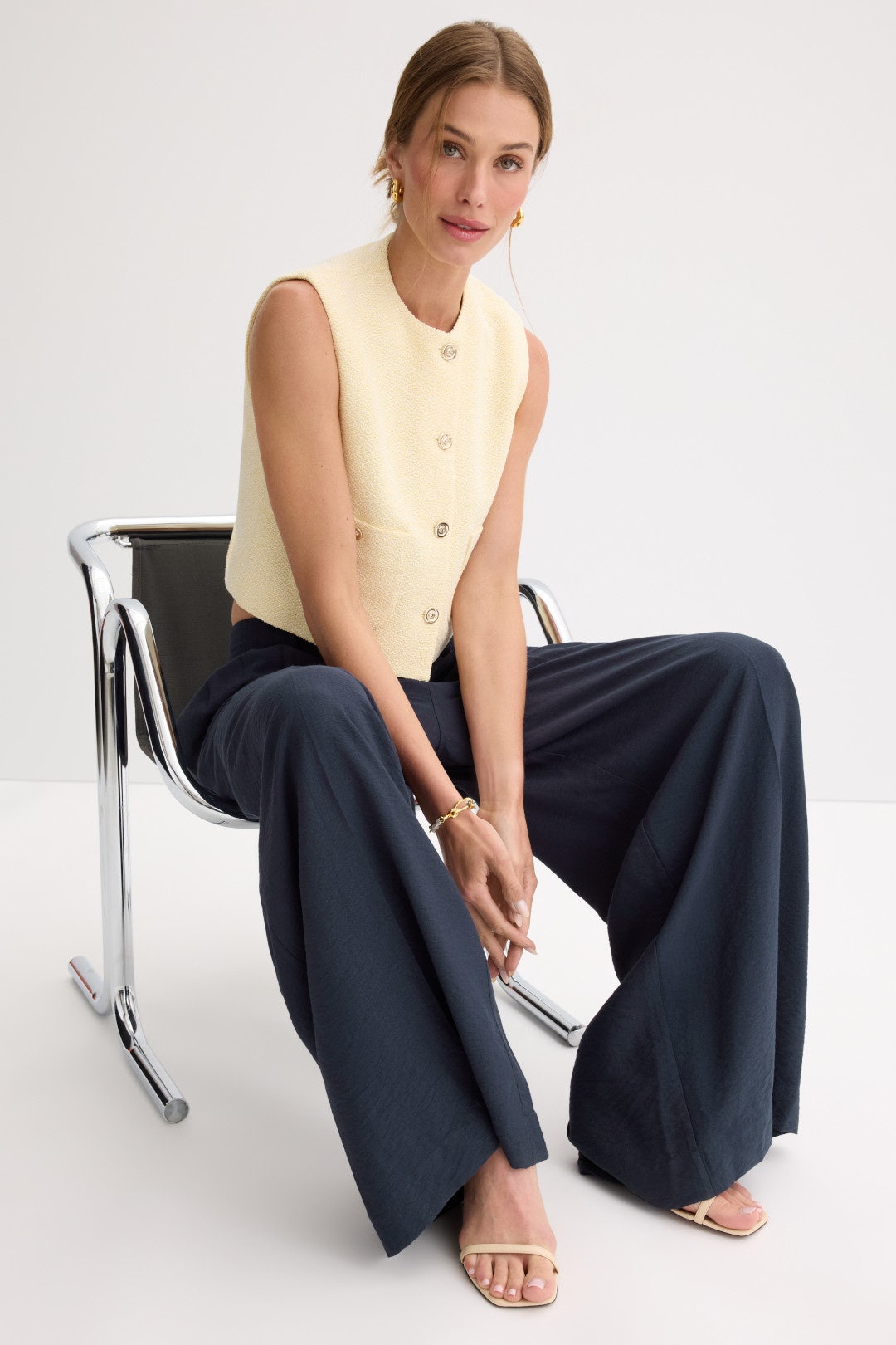 Pleated Wide Leg Pants by CeCe 3