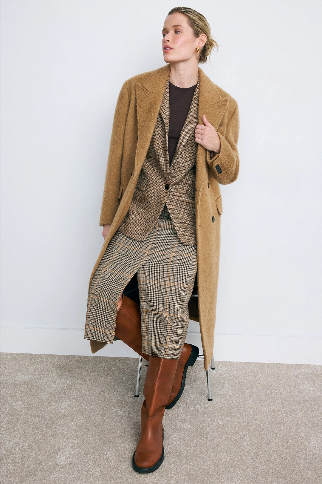 Tailored Double Breast Wool Coat by DUNST 3
