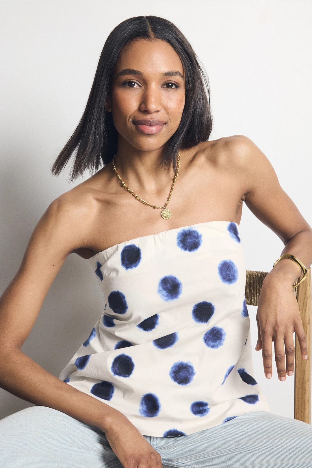 Yassi Polka Dot Tank Top by MISA Los Angeles | Rent the Runway