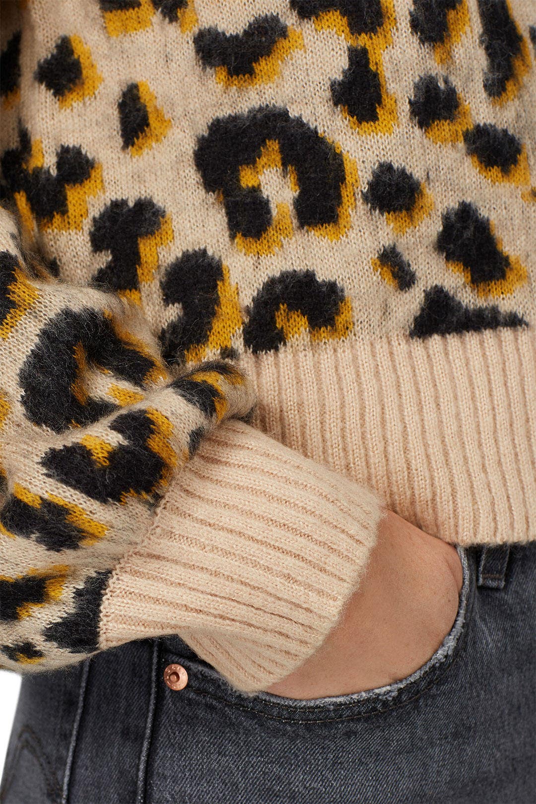 Leopard Boat Neck Sweater by Louna 3