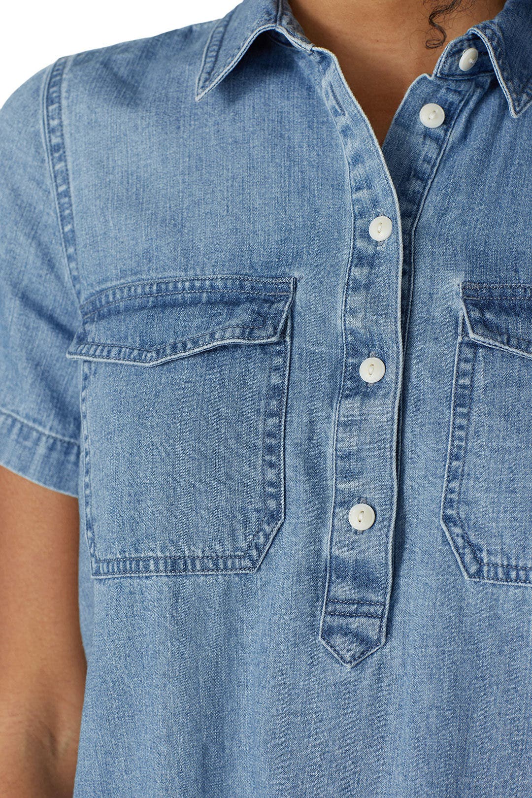 Short Sleeve Indigo Shirtdress by Madewell 3