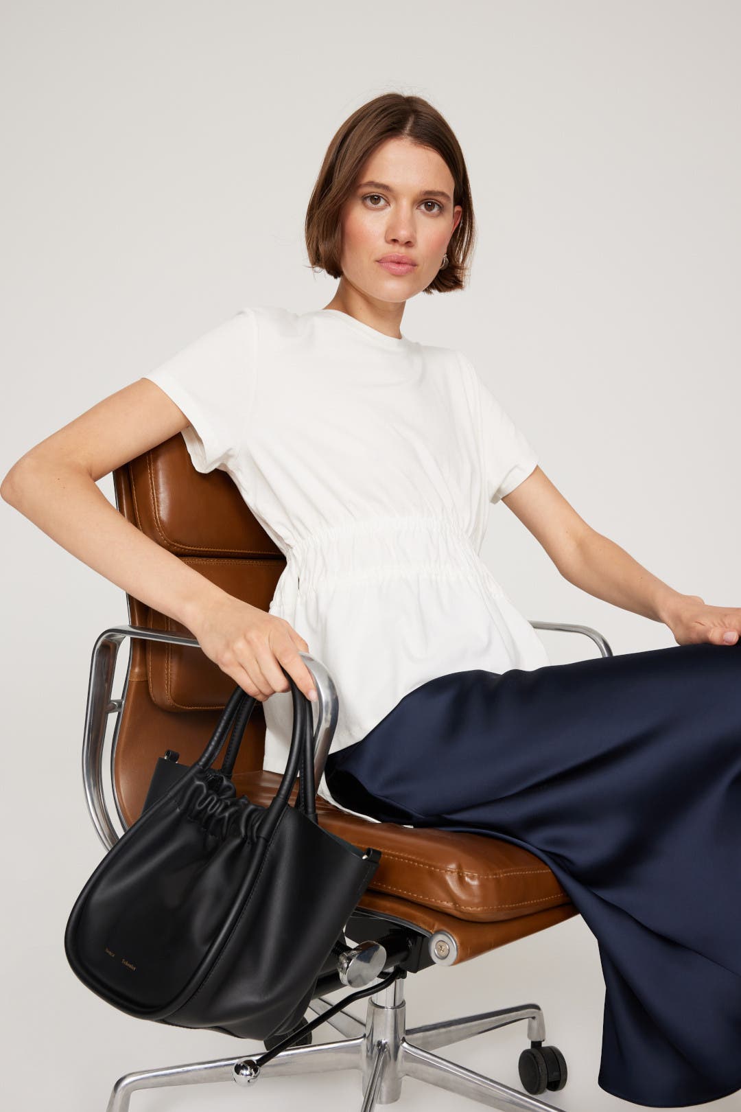 Ruched Side Tie Top by Proenza Schouler White Label | Rent