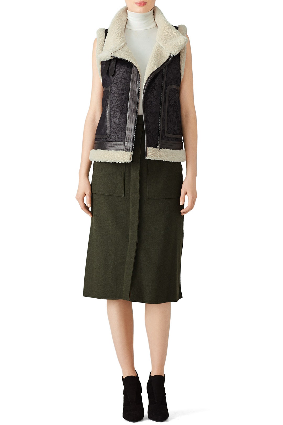 Danay Faux Fur Vest by Joie 3