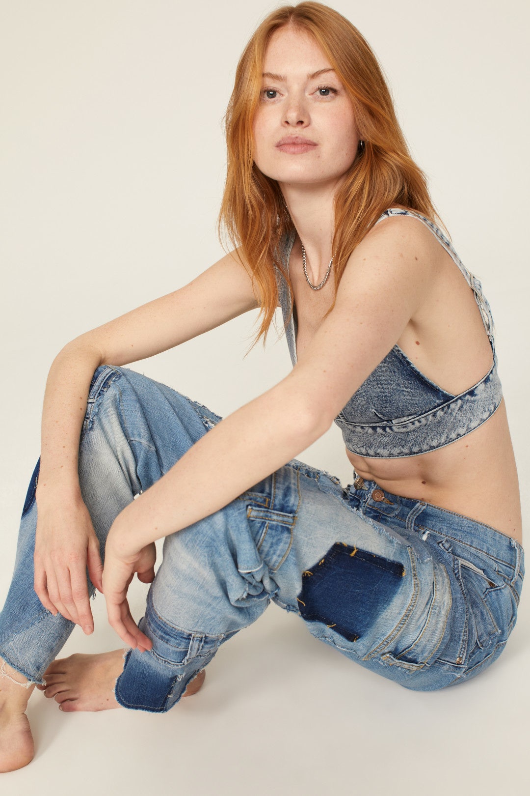 Upcycled Patchwork Jeans by Nigel Xavier 3