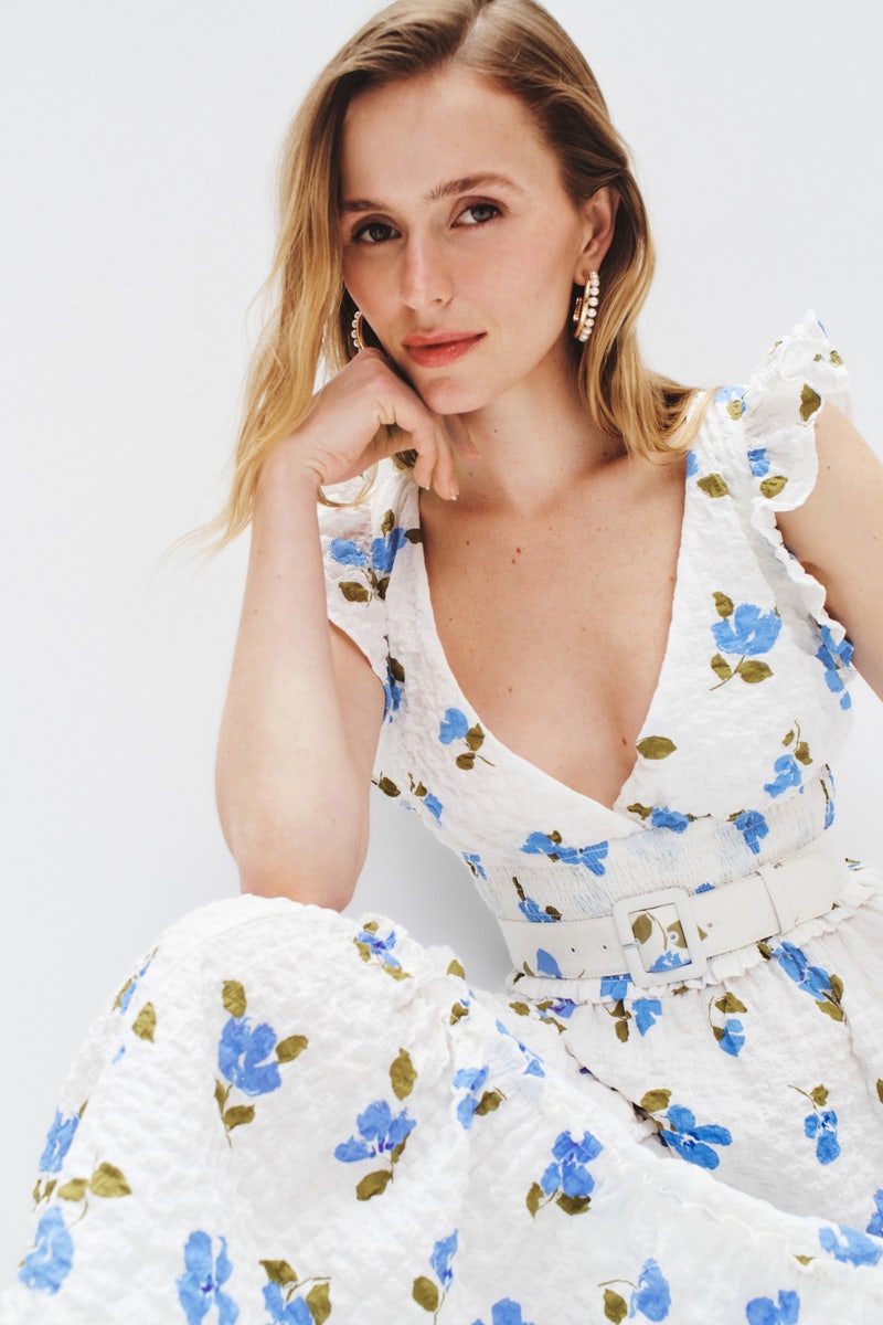 Painterly Bouquet Tiered Midi Dress by kate spade new york - Photo 3