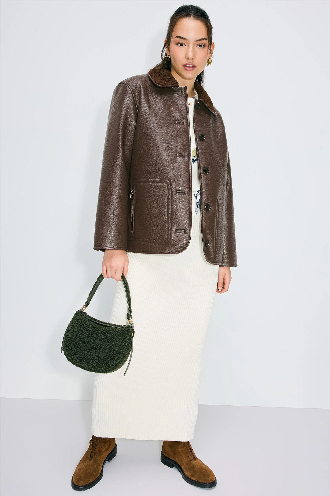 Luis  Sherpa Collar Jacket by Rails 3