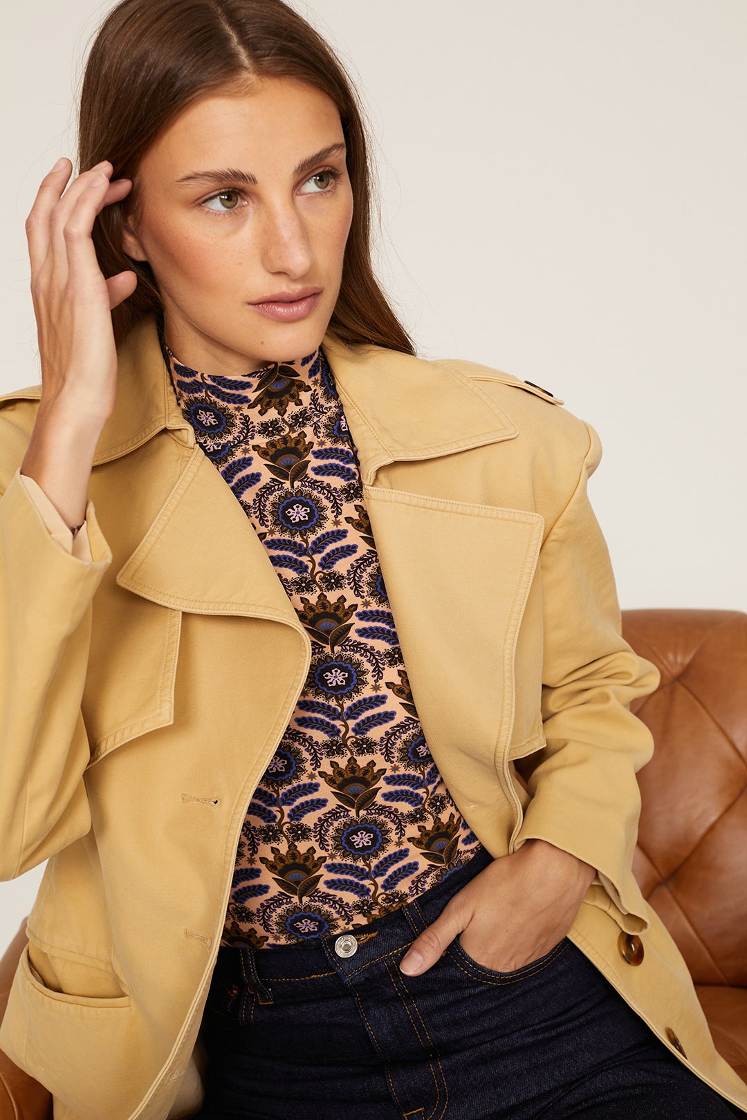 Printed Turtleneck Top by Scotch & Soda 3