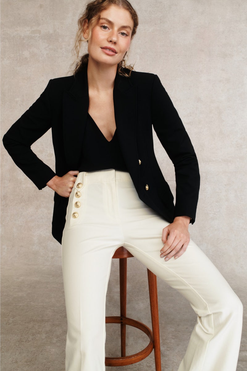 Robertson Flare Trousers With Sailor Buttons by Derek Lam 10 Crosby - Photo 3