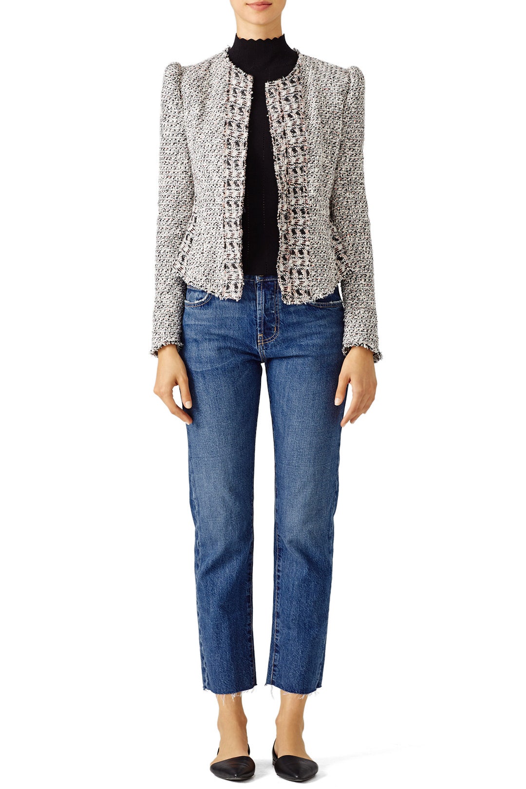 Black Peeking Lace Top by Rebecca Taylor NYC 3