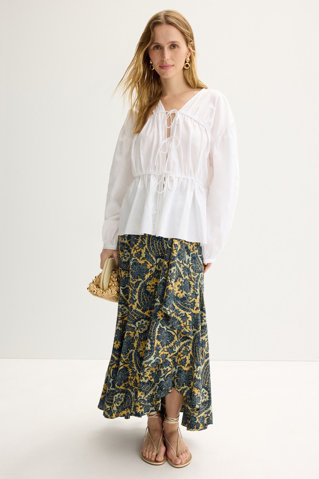 Sabina Faux Wrap Skirt by Ulla Johnson 3