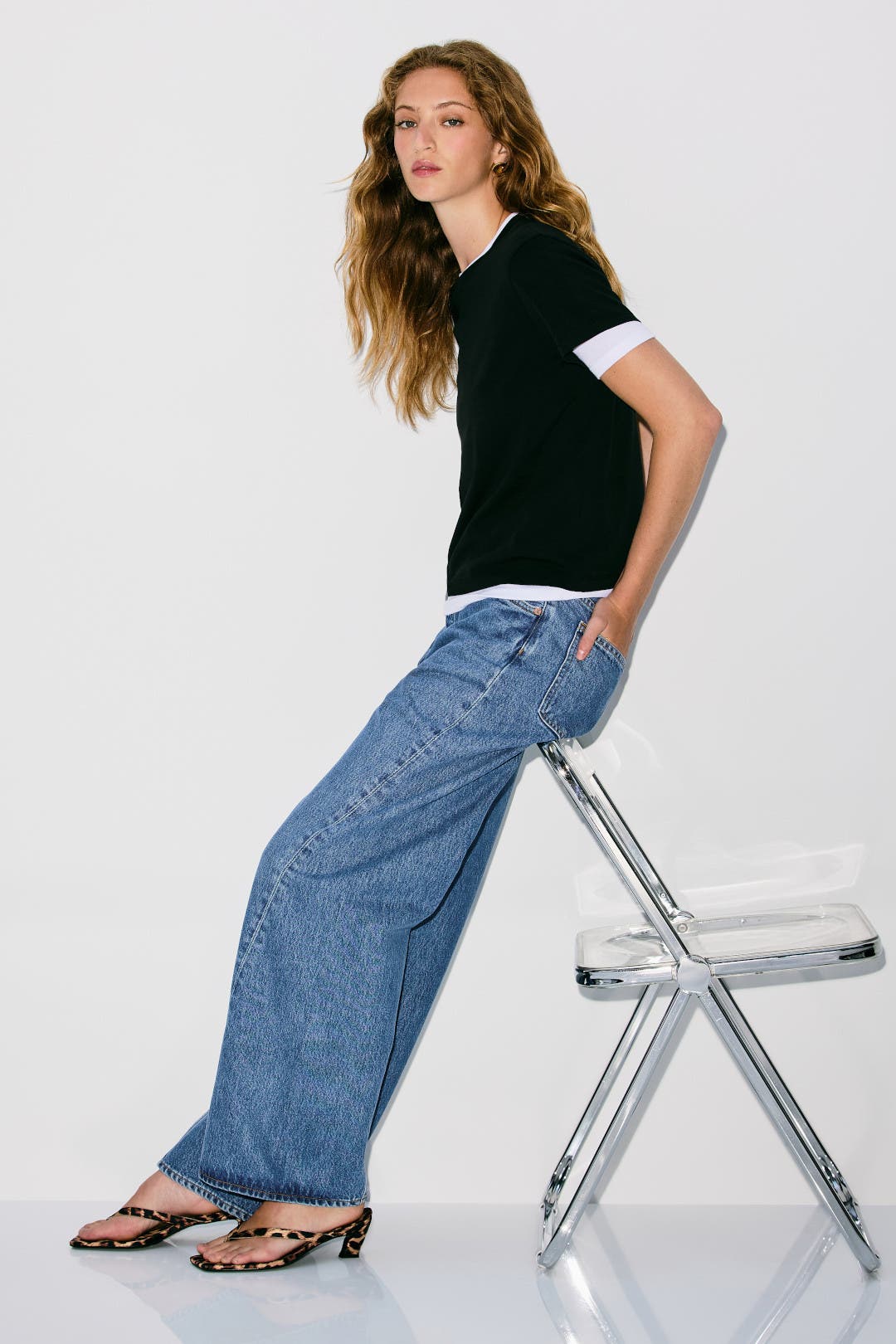 Twist Low Slung Baggy Jeans by AGOLDE | Rent the Runway