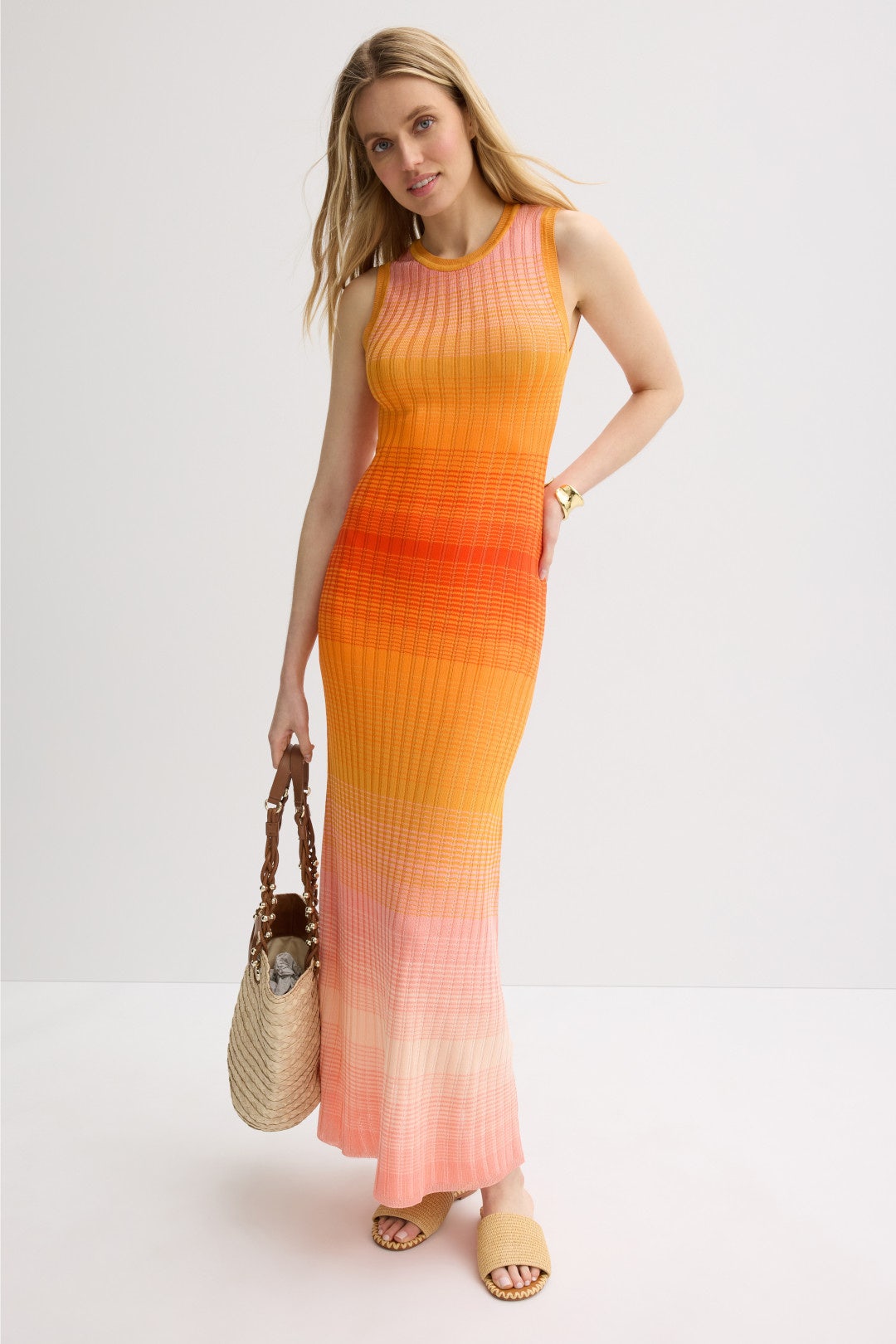 Tie-Dye Knit Maxi Dress by Maje 3