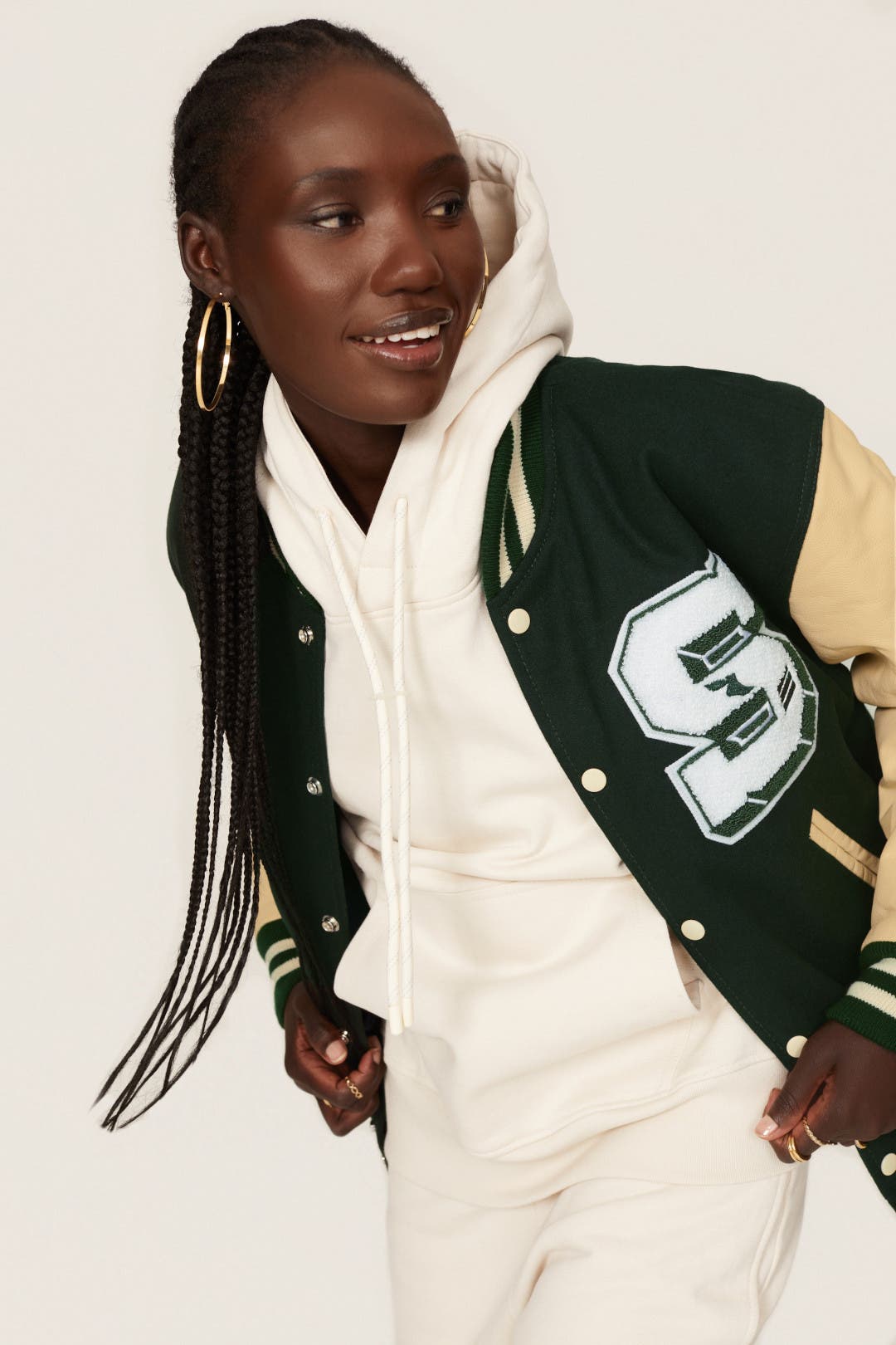 Green Varsity Letterman Jacket by STADIUM by Stadium Goods