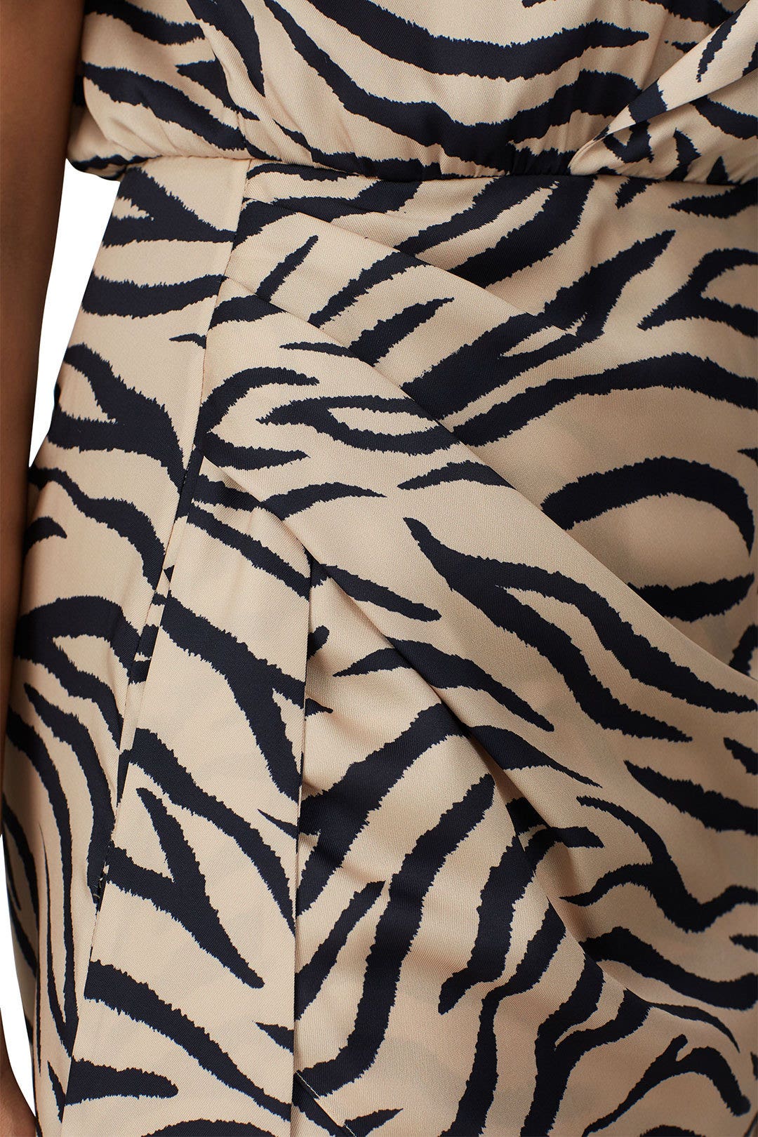 Zebra Drop Collar Dress by LAPOINTE 3