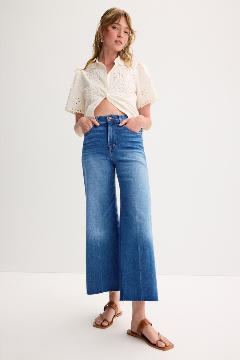 Flared Wide Leg Crop Jeans by Madewell - Photo 3