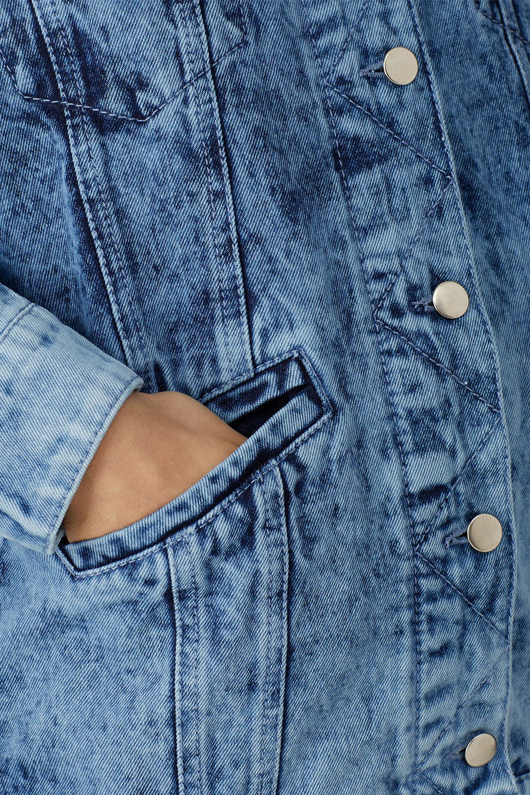 Zinna Hooded Denim Jacket by Samantha Sipos 3