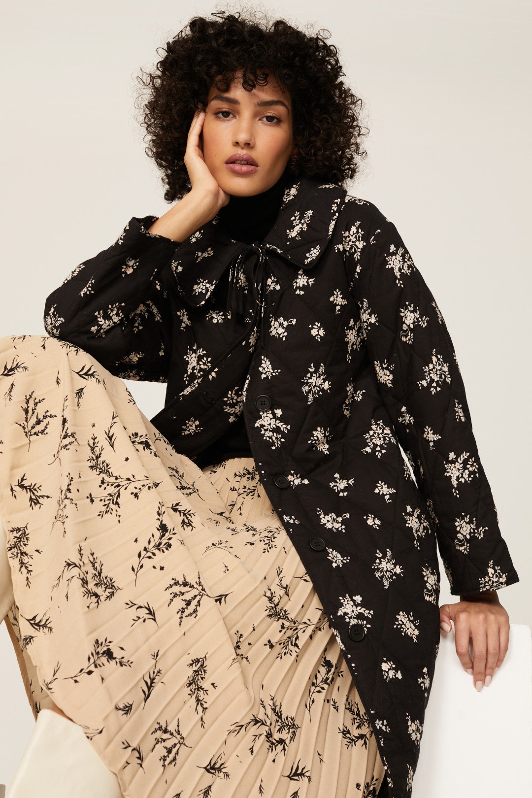 Cleo Floral Coat by Rixo 3