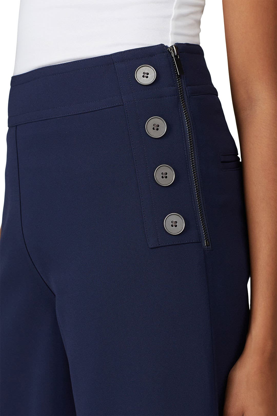 Button Detail Wide Leg Pants by Victor Alfaro x RTR | Rent the Runway