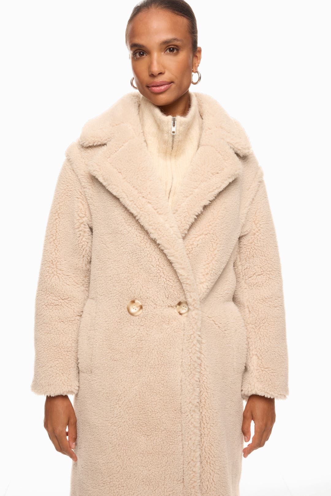 Farah Oatmeal Faux Fur Coat by L.K. Bennett | Rent the Runway