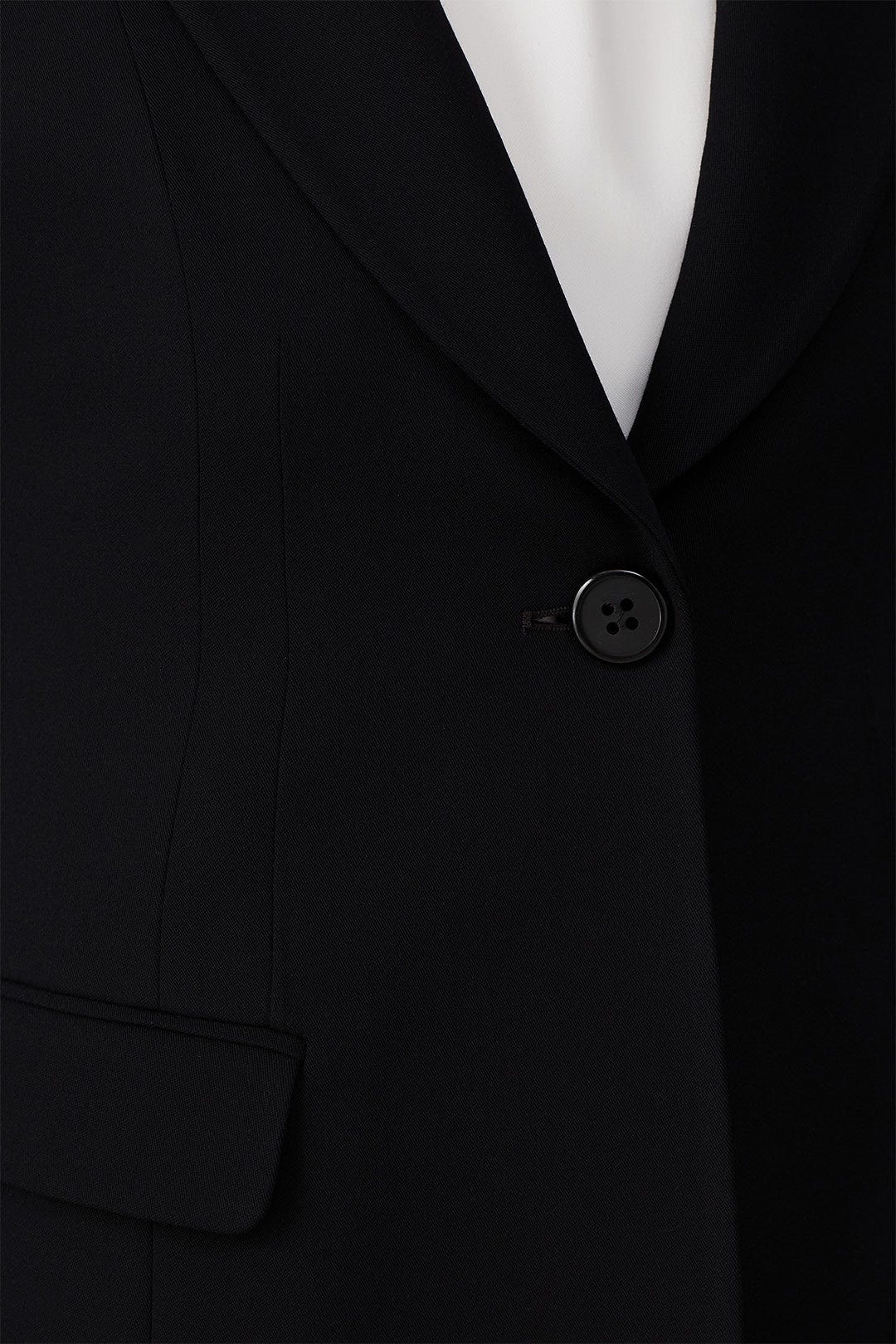 Black One Button Blazer by Emporio Armani 3