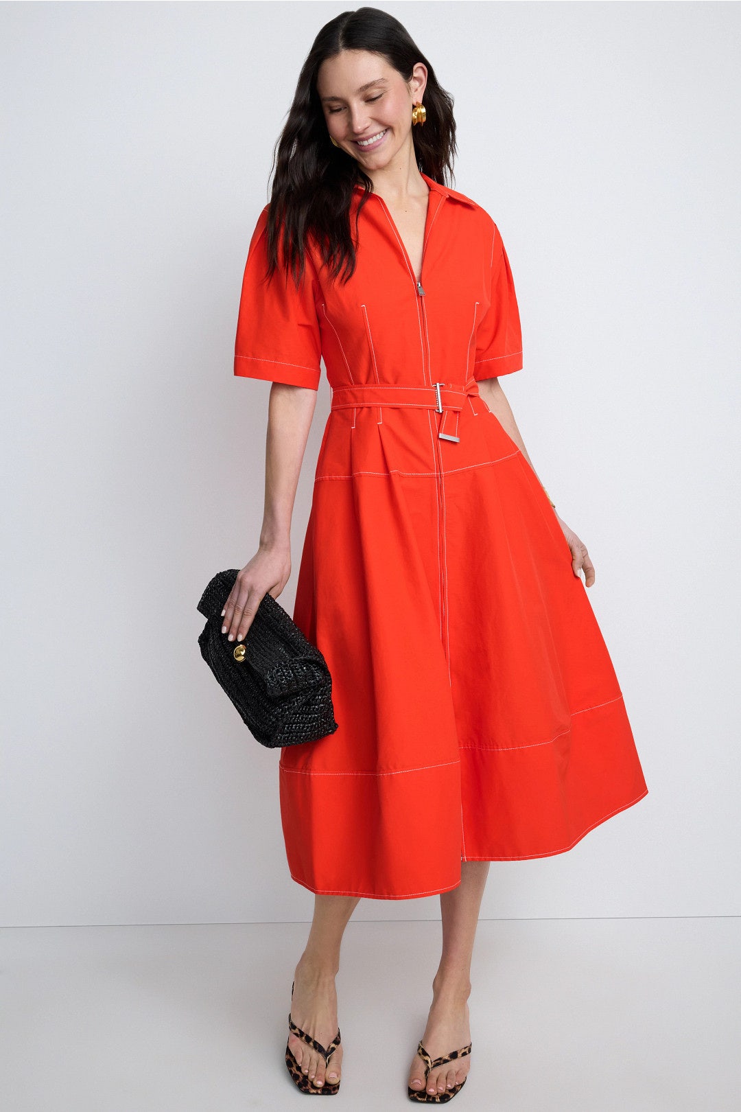 Meredith Cotton Midi Dress by SIMKHAI 3