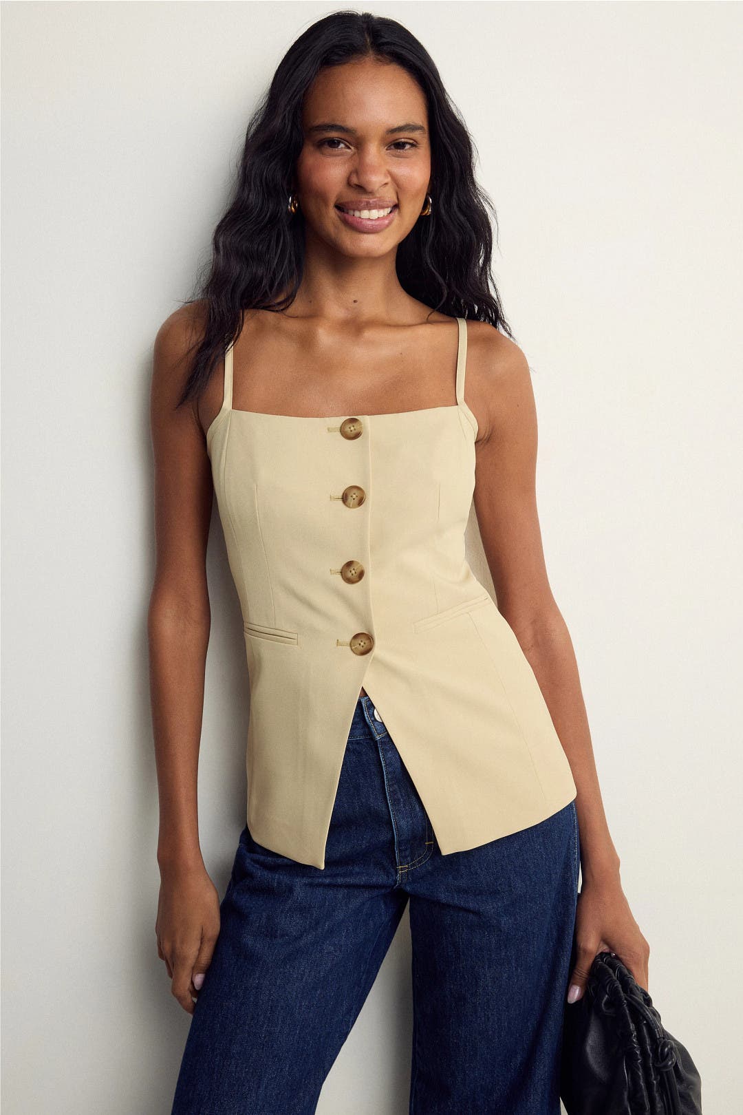 Button Front Tank by Derek Lam 10 Crosby x RTR | Rent the Runway
