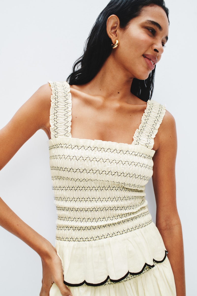 Elliot Smocked Tank Top by Fifteen Twenty - Photo 3