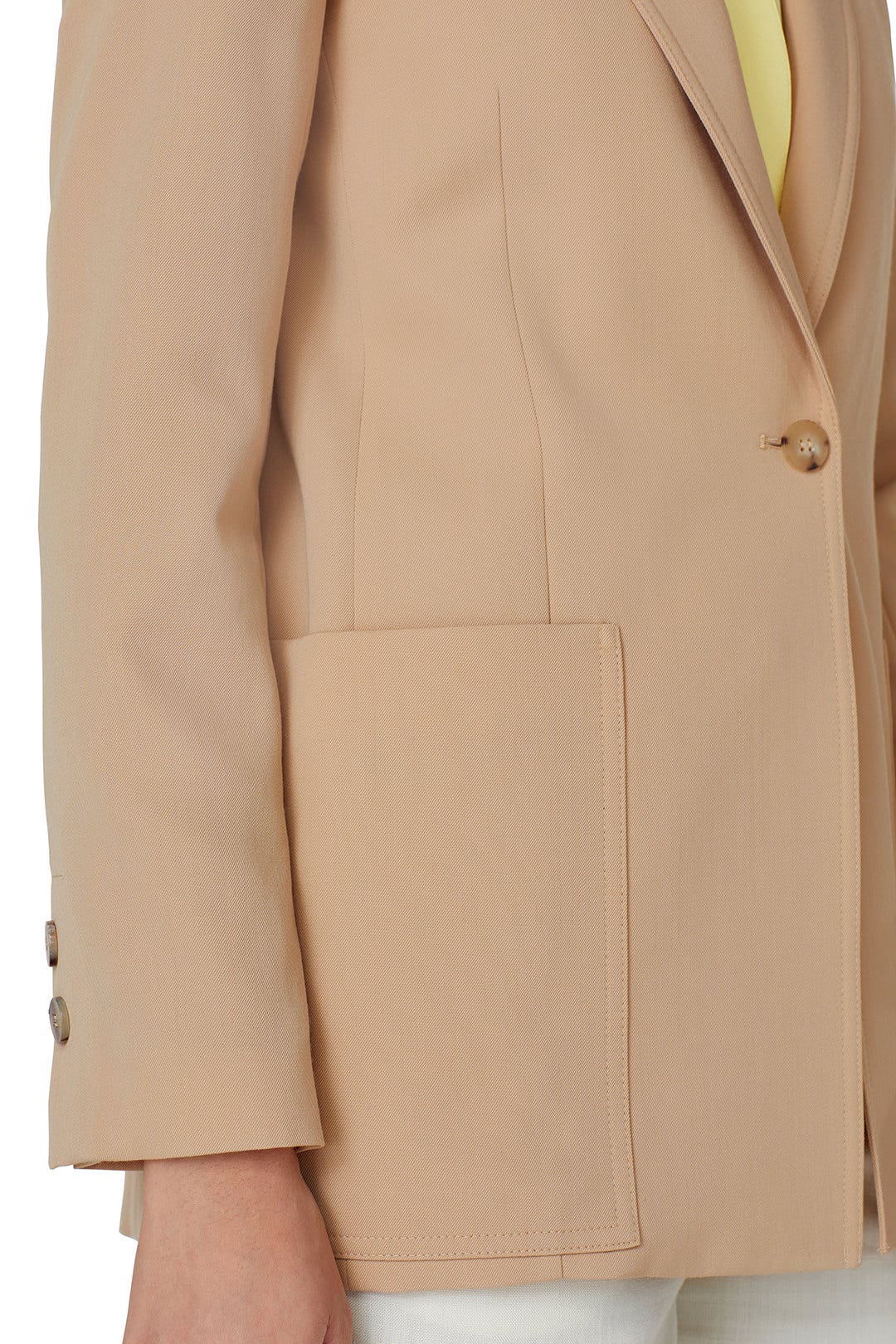 Beige Oversized Blazer by Victoria Victoria Beckham 3