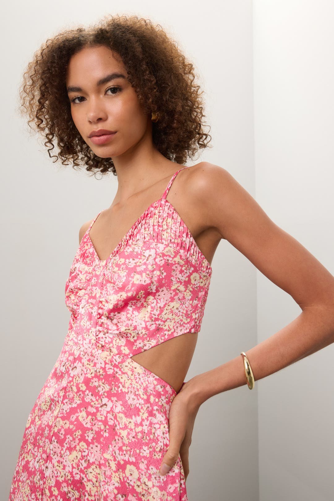 Pink Floral Printed Dress by Love, Whit by Whitney Port | Rent the